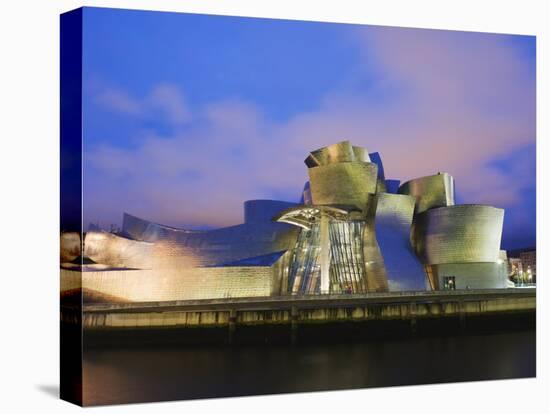 The Guggenheim, Designed by Canadian-American Architect Frank Gehry, on the Nervion River-Christian Kober-Premier Image Canvas