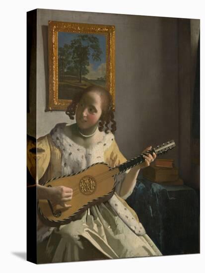The Guitar Player-Johannes Vermeer-Premier Image Canvas
