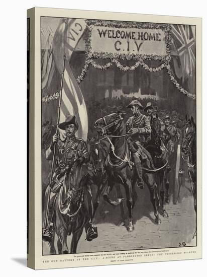 The Gun Battery of the Civ, a Scene at Paddington before the Procession Started-John Charlton-Premier Image Canvas