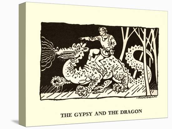 The Gypsy And The Dragon-Frank Dobias-Stretched Canvas