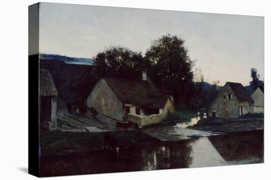 The Hamlet of Optevoz, c.1852-Charles Francois Daubigny-Premier Image Canvas