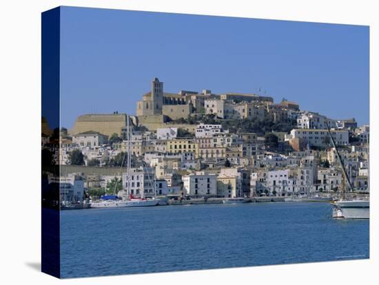 The Harbour and Ibiza Town, Ibiza, Balearic Islands, Spain, Europe-Firecrest Pictures-Premier Image Canvas