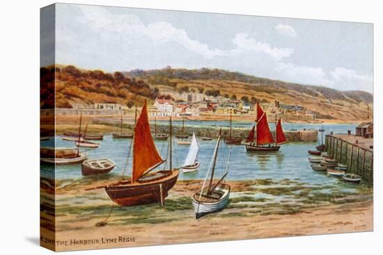 The Harbour, Lyme Regis-Alfred Robert Quinton-Premier Image Canvas