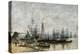 The Harbour of Bordeaux, 1874-Eugene Louis Boudin-Premier Image Canvas