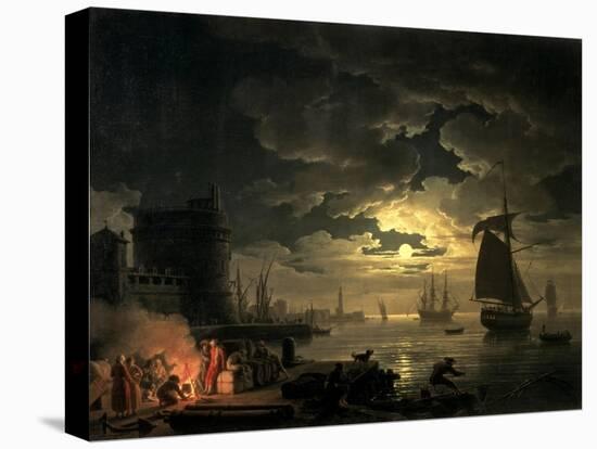 The Harbour of Palermo, 1750-Claude Joseph Vernet-Premier Image Canvas