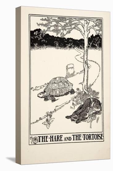 The Hare and the Tortoise, from A Hundred Fables of Aesop, Pub.1903 (Engraving)-Percy James Billinghurst-Premier Image Canvas