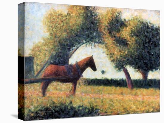 The Harnessed Horse, 1883-Georges Seurat-Premier Image Canvas