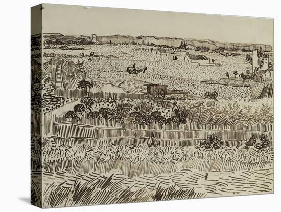 The Harvest in Provence (For Émile Bernar), 1888-Vincent van Gogh-Premier Image Canvas