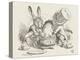 The Hatter's Mad Tea Party the Hatter and the Hare Put the Dormouse in the Tea-Pot-John Tenniel-Premier Image Canvas