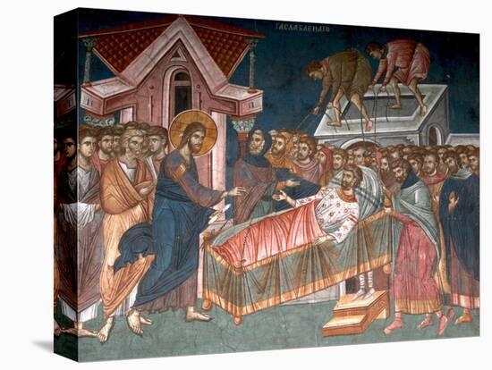 The Healing the Paralytic at Capernaum, Ca 1350-null-Premier Image Canvas