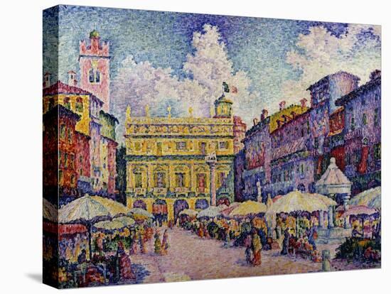 The Herb Market, Verona; La Place Aux Herbes, Verone-Paul Signac-Premier Image Canvas