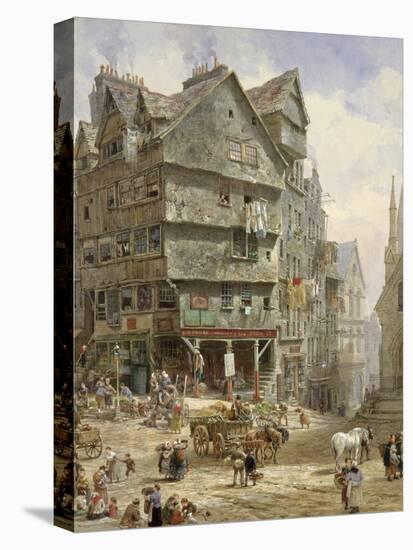 The High Street from the West Bow, Edinburgh-Louise J. Rayner-Premier Image Canvas