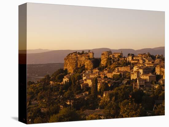 The Hill Top Village of Saignon at Sunset, Provence, France, Europe-Mark Chivers-Premier Image Canvas