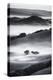 The Hills I Love Black White Mist Fog Petaluma Sonoma California-Vincent James-Premier Image Canvas