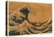 The Hollow of the Deep-Sea Wave off Kanaga (Colour Woodblock Print)-Katsushika Hokusai-Premier Image Canvas