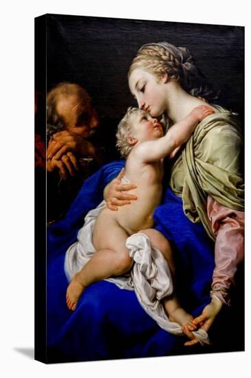 The Holy Family. 18Th Century (Oil on Canvas)-Pompeo Girolamo Batoni-Premier Image Canvas