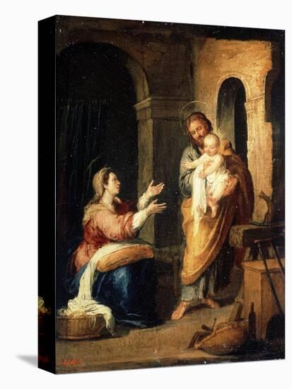 The Holy Family, C1660-C1670-Bartolomé Esteban Murillo-Premier Image Canvas