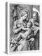 The Holy Family, Engraved by Marcantonio Raimondi, C.1515 (Engraving)-Raphael-Premier Image Canvas