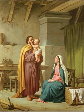 'The Holy Family in St Joseph's Workshop' Giclee Print - Pietro Pezzati |  Art.com