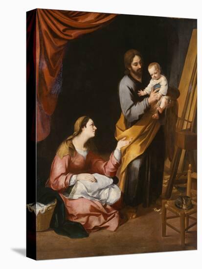 The Holy Family in the Carpenter's Shop (Oil on Canvas)-Bartolome Esteban Murillo-Premier Image Canvas