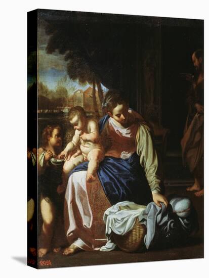 The Holy Family, Late 16th or Early 17th Century-Annibale Carracci-Premier Image Canvas