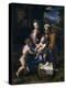 The Holy Family with John the Baptist and Saint Elizabeth (La Perl)-Raphael-Premier Image Canvas