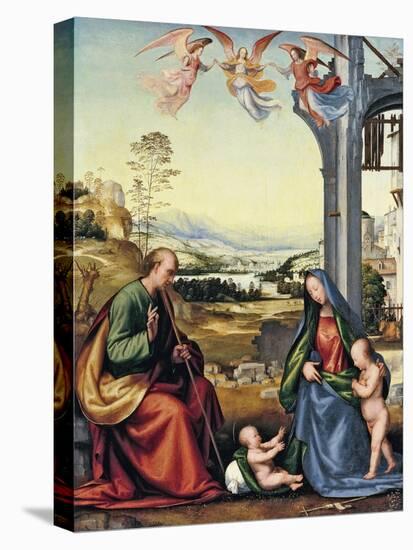 The Holy Family with John the Baptist-Fra Bartolommeo-Premier Image Canvas