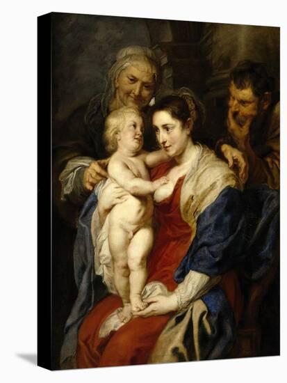 The Holy Family with Saint Ann, Ca. 1630-Peter Paul Rubens-Premier Image Canvas