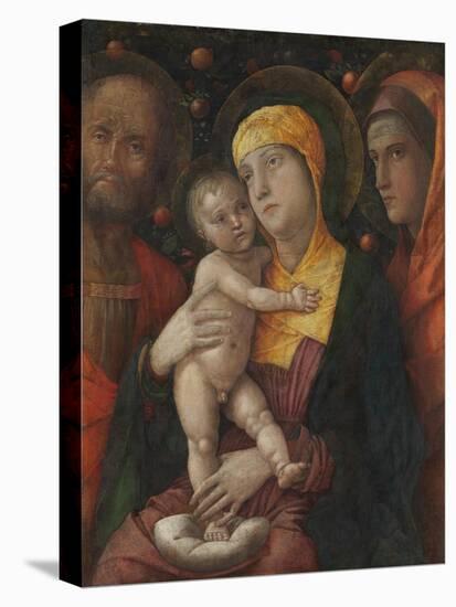 The Holy Family with Saint Mary Magdalen, c.1495-1500-Andrea Mantegna-Premier Image Canvas