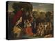 The Holy Family with the Infant Saint John the Baptist and Saint Elizabeth, and with Six Putti…-Nicolas Poussin-Premier Image Canvas