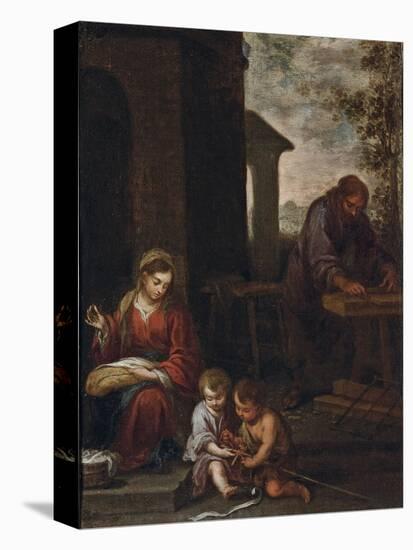 The Holy Family with the Infant St. John the Baptist, 1660-70-Bartolome Esteban Murillo-Premier Image Canvas