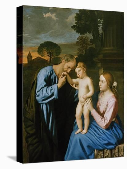 The Holy Family-Giovanni Battista Salvi da Sassoferrato-Premier Image Canvas