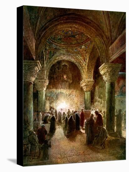 The Holy Spirit watches over a congregation -Bible-William Brassey Hole-Premier Image Canvas