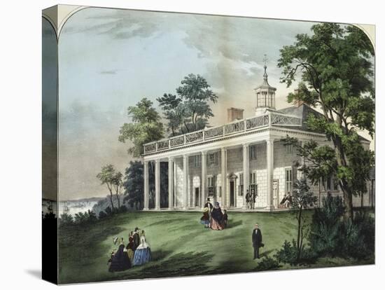 The Home of Washington-Currier & Ives-Premier Image Canvas