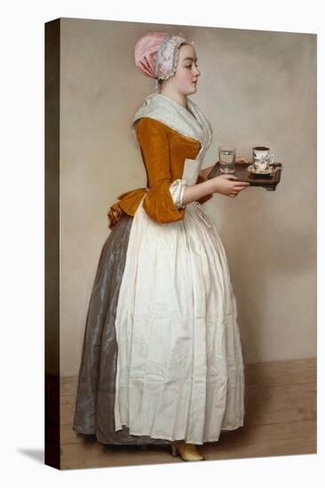 The Hot Chocolate Girl, about 1744/45-Jean-Etienne Liotard-Premier Image Canvas