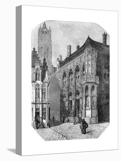 The Hotel De Ville, Ghent, 19th Century-null-Premier Image Canvas