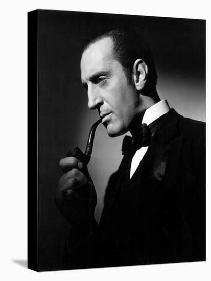 The Hound of the Baskervilles, Basil Rathbone, 1939-null-Stretched Canvas