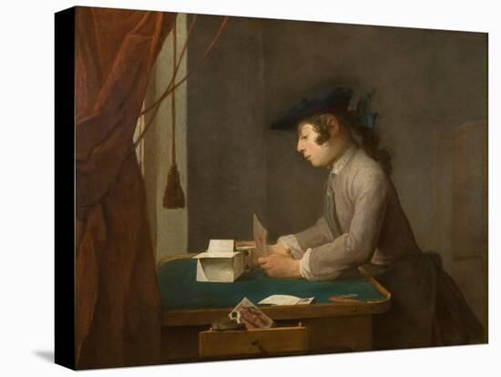 The House of Cards, 1735-Jean-Baptiste Simeon Chardin-Premier Image Canvas