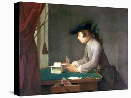 The House of Cards-Jean-Baptiste Simeon Chardin-Premier Image Canvas