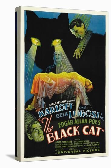 The House of Doom, 1934, "The Black Cat" Directed by Edgar Ulmer-null-Premier Image Canvas
