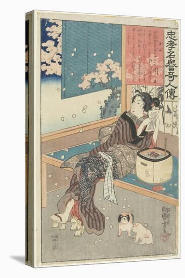 The House Woman Kaji, 1843-1847-Utagawa Kuniyoshi-Premier Image Canvas