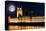 The Houses of Parliament at Night with a Bright Full Moon-Kamira-Premier Image Canvas