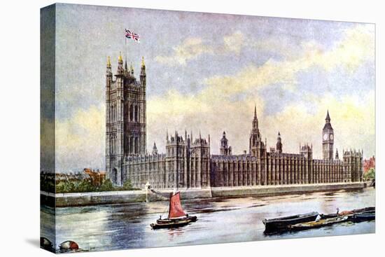 The Houses of Parliament from Lambeth Palace, Westminster, London, C1905-null-Premier Image Canvas