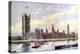 The Houses of Parliament from Lambeth Palace, Westminster, London, C1905-null-Premier Image Canvas