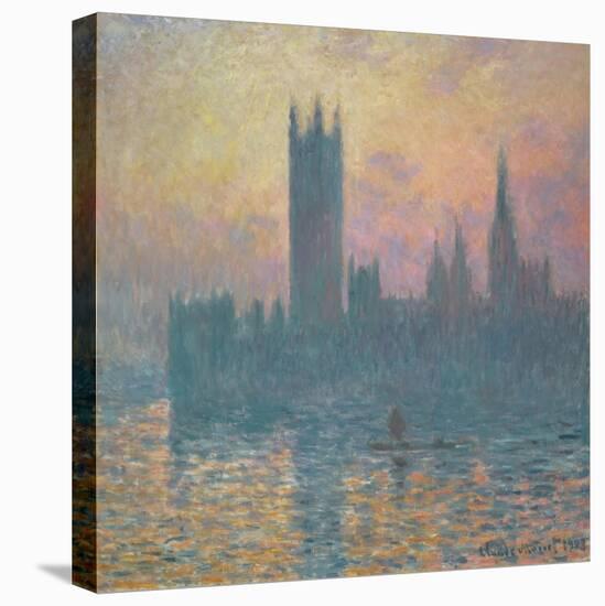 The Houses of Parliament, Sunset, 1903-Claude Monet-Stretched Canvas