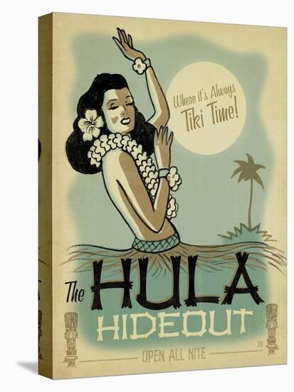 The Hula Hideout-Anderson Design Group-Stretched Canvas