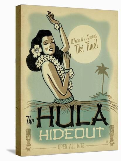 The Hula Hideout-Anderson Design Group-Stretched Canvas