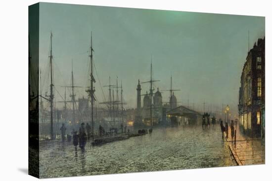 The Hull-Docks by Night-John Atkinson Grimshaw-Premier Image Canvas