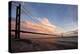 The Humber Bridge at Dusk, East Riding of Yorkshire, Yorkshire, England, United Kingdom, Europe-Mark Sunderland-Premier Image Canvas