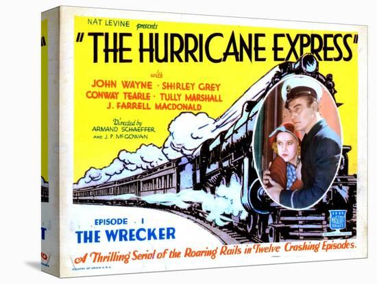 The Hurricane Express, Shirley Grey, John Wayne, 1932-null-Stretched Canvas